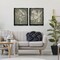 Stupell Industries Wildflower Silhouettes on Green 2pc Floating Frame Set By Cat Thurman Designs